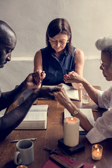 Healing Prayer during Bible Study